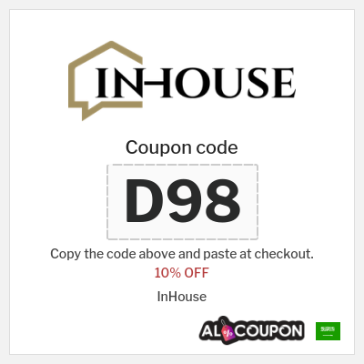 Coupon for InHouse (D98) 10% OFF