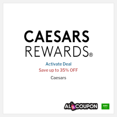 Coupon discount code for Caesars Save up to 35% OFF