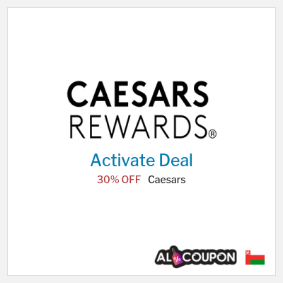 Special Deal for Caesars 30% OFF