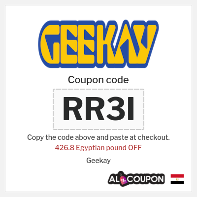 Coupon discount code for Geekay 213.4 Egyptian pound OFF