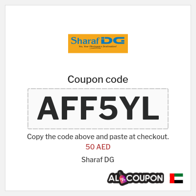 Coupon for Sharaf DG (AFF5YL) 50 AED