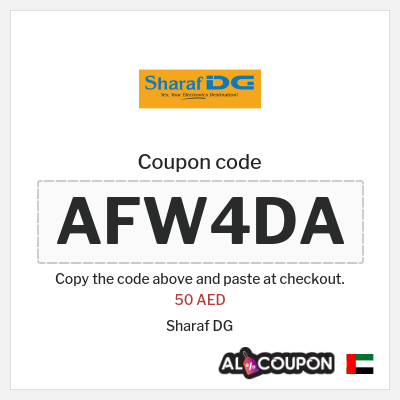 Coupon for Sharaf DG (AFW4DA) 50 AED