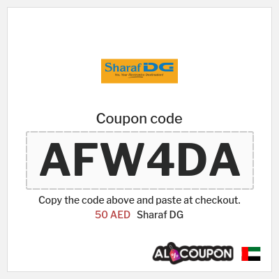 Coupon for Sharaf DG (AFW4DA) 50 AED