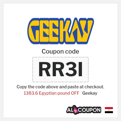 Coupon for Geekay (RR3I) 1383.6 Egyptian pound OFF