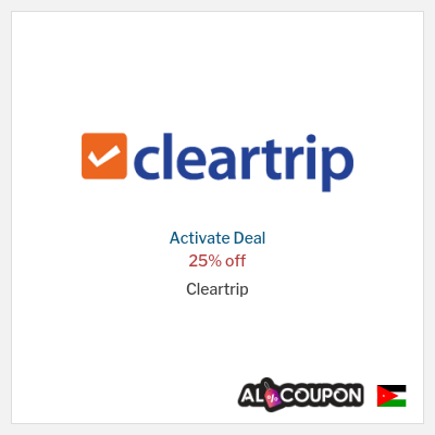 Special Deal for Cleartrip 25% off