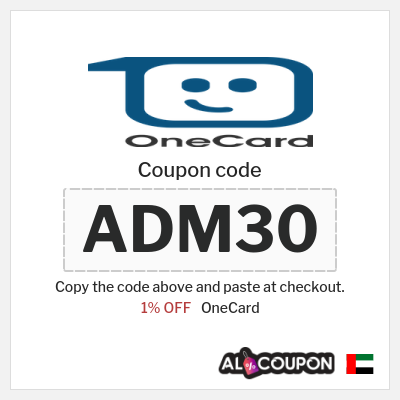 Coupon discount code for OneCard 1% OFF