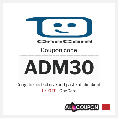 Coupon discount code for OneCard 1% OFF