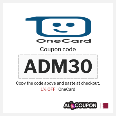 Coupon discount code for OneCard 1% OFF