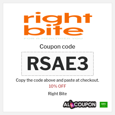 Coupon discount code for Right Bite 20% OFF