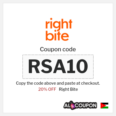 Coupon discount code for Right Bite Verified 20% Promo Codes