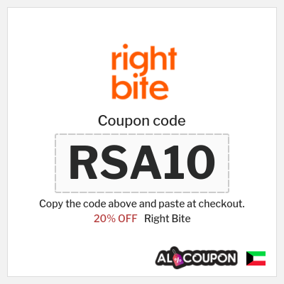 Coupon discount code for Right Bite Verified 20% Promo Codes
