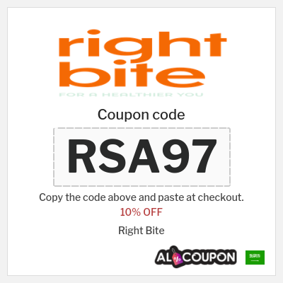 Coupon for Right Bite (RSA97) 10% OFF