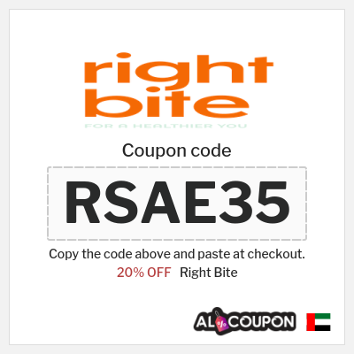 Coupon for Right Bite (RSAE35) 20% OFF
