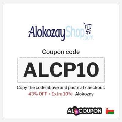 Coupon discount code for Alokozay 10% OFF