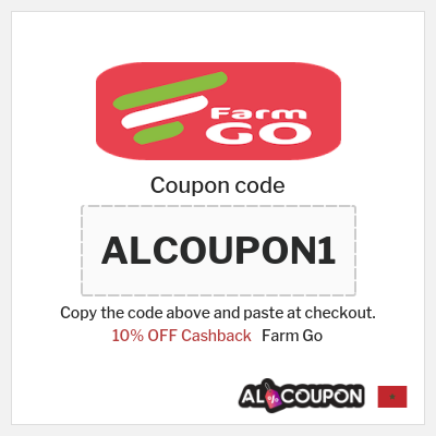 Coupon discount code for Farm Go 10% Cashback