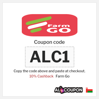 Coupon discount code for Farm Go 10% Cashback