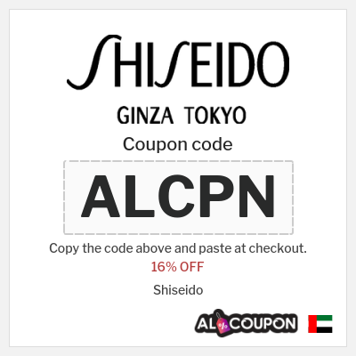 Coupon for Shiseido (ALCPN) 16% OFF
