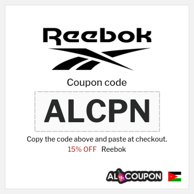 Coupon discount code for Reebok 15% OFF