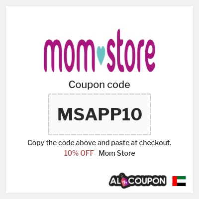 Coupon for Mom Store (MSAPP10) 10% OFF