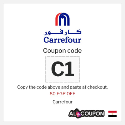 Coupon for Carrefour (C1) 80 EGP OFF