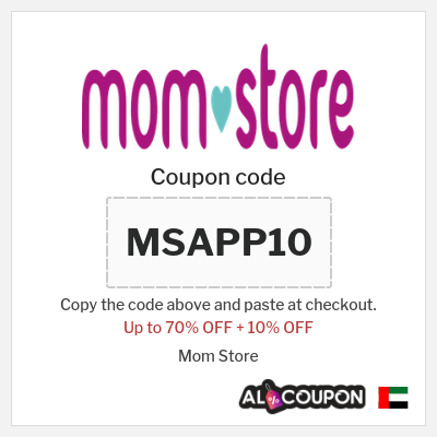 Coupon for Mom Store (MSAPP10) Up to 70% OFF + 10% OFF