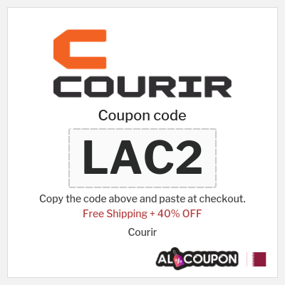 Coupon for Courir (LAC2) Free Shipping + 40% OFF