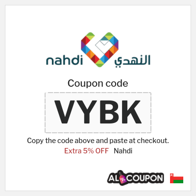 Coupon discount code for Nahdi 5% OFF