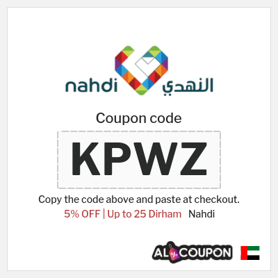 Coupon for Nahdi (KPWZ) 5% OFF | Up to 25 Dirham