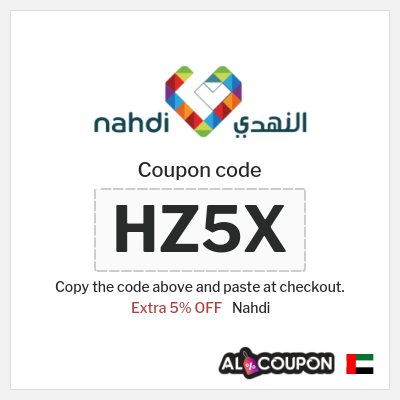 Coupon for Nahdi (HZ5X) Extra 5% OFF