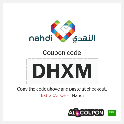 Coupon for Nahdi (DHXM) Extra 5% OFF