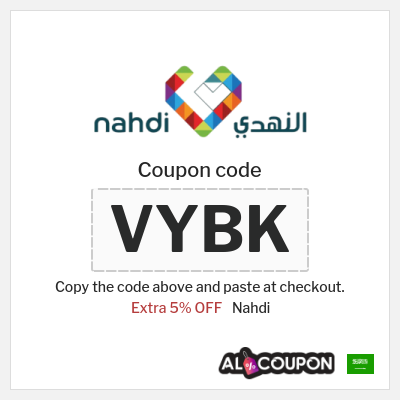 Coupon for Nahdi (VYBK) Extra 5% OFF