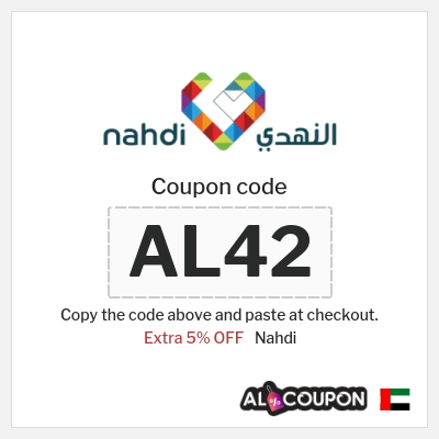 Coupon for Nahdi (AL42) Extra 5% OFF