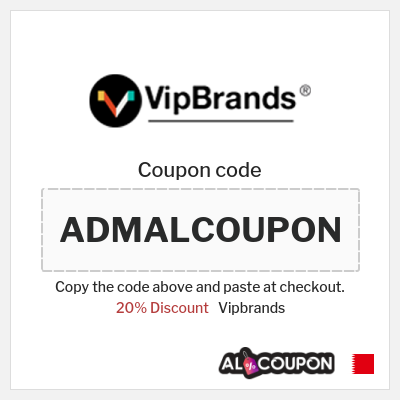 Coupon for Vipbrands (ADMALCOUPON) 20% Discount
