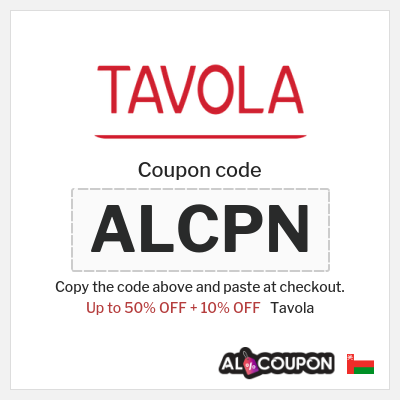 Coupon discount code for Tavola 10% OFF