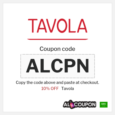 Coupon discount code for Tavola 10% OFF