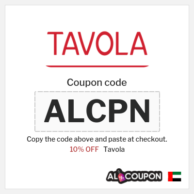 Coupon for Tavola (ALCPN) 10% OFF