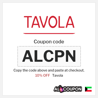 Coupon for Tavola (ALCPN) 10% OFF