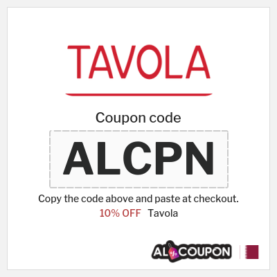 Coupon for Tavola (ALCPN) 10% OFF