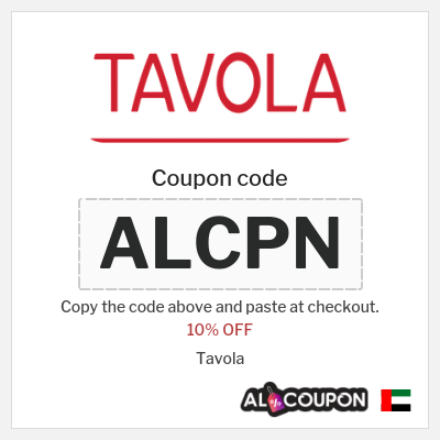 Coupon for Tavola (ALCPN) 10% OFF