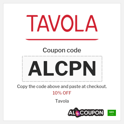 Coupon for Tavola (ALCPN) 10% OFF