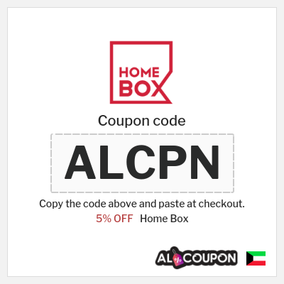 Coupon discount code for Home Box 5% Discount code