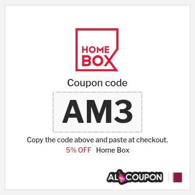 Coupon discount code for Home Box 5% Discount code