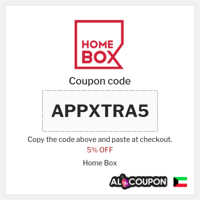 Coupon discount code for Home Box 5% Discount code