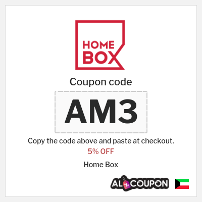 Coupon discount code for Home Box 5% Discount code