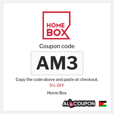 Coupon discount code for Home Box 5% Discount code