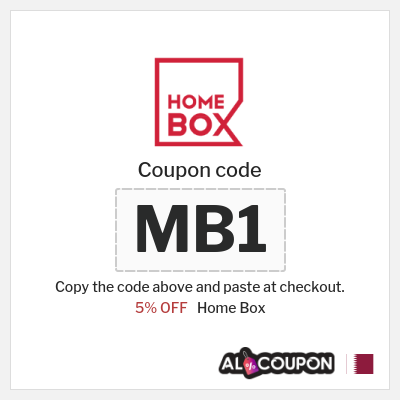 Coupon discount code for Home Box 5% Discount code