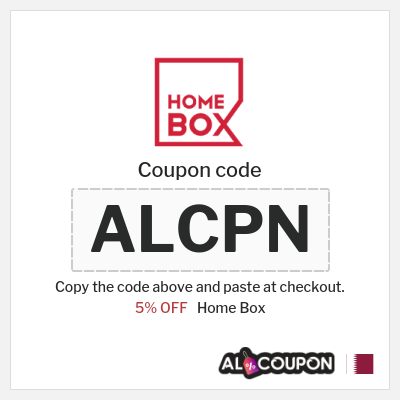 Coupon discount code for Home Box 5% Discount code