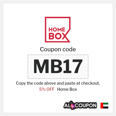 Coupon discount code for Home Box 5% Discount code