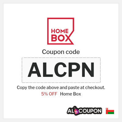 Coupon discount code for Home Box 5% Discount code