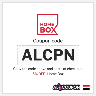 Coupon discount code for Home Box 5% Discount code